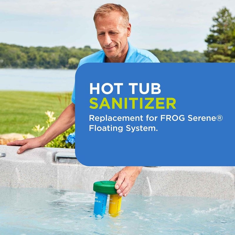 Frog Serene Replacement Mineral and Bromine Cartridge Kit for use with Hot Tub Serene Floating Sanitizing System - Prefilled for Quick & Easy Hot Tub Maintenance - 3 Month Bundle - Image 5